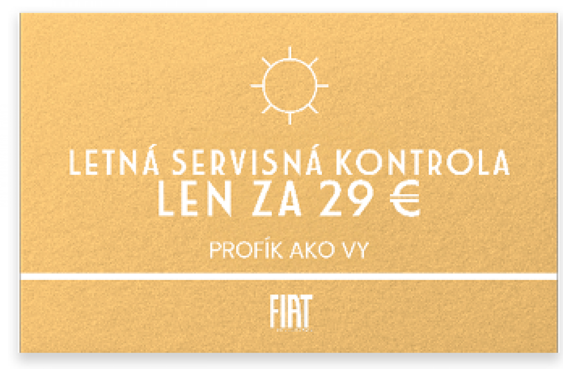 FIAT PROFESSIONAL - Letná servisná kontrola